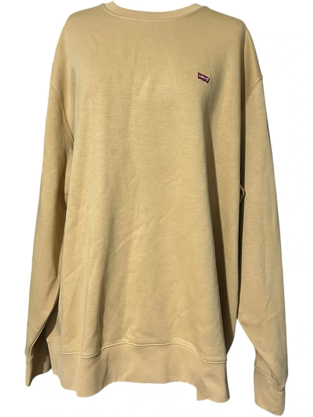 Levi's Men's The Original Crewneck Sweatshirt Standard Sand Size 3XL
